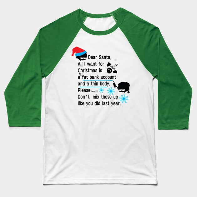 Funny New Year resolutions Baseball T-Shirt by CindyS